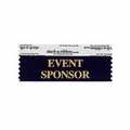 Event Sponsor Award Ribbon w/ Gold Foil Print (4"x1 5/8")